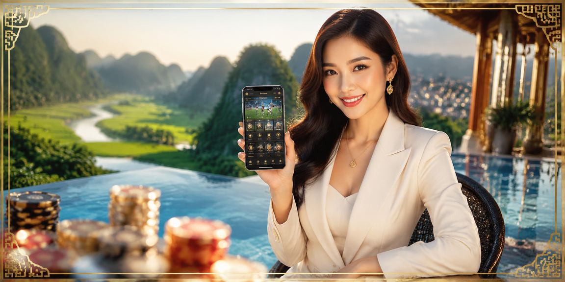 Người dùng tại Ninh Bình thao tác đặt cược thể thao trên điện thoại Android trong không gian thư giãn